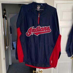 Majestic Navy and Red Indians Pullover